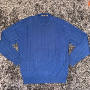 Mens Raffi 100% Cashmere Blue Sweater Size XL 54